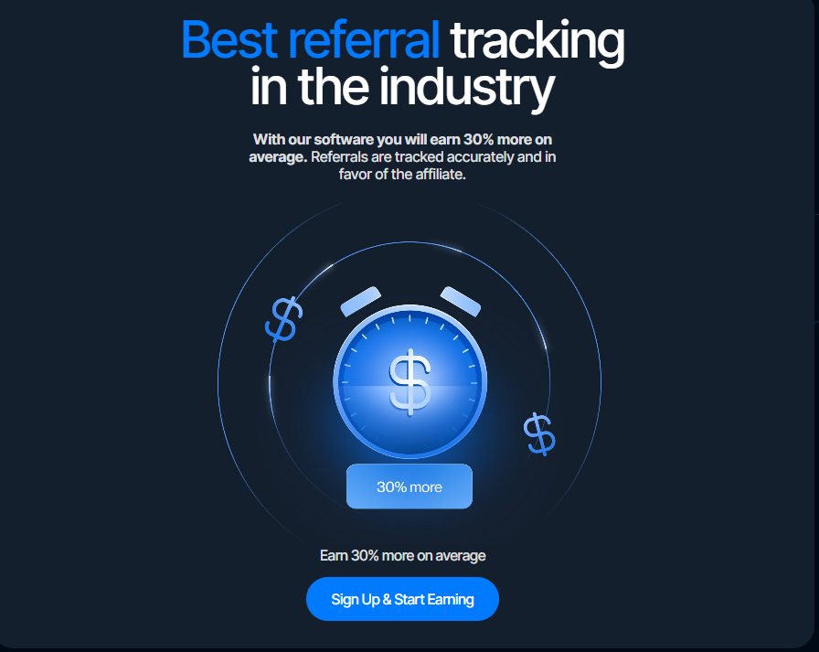 User signing up for the AquaFutures referral program on a laptop